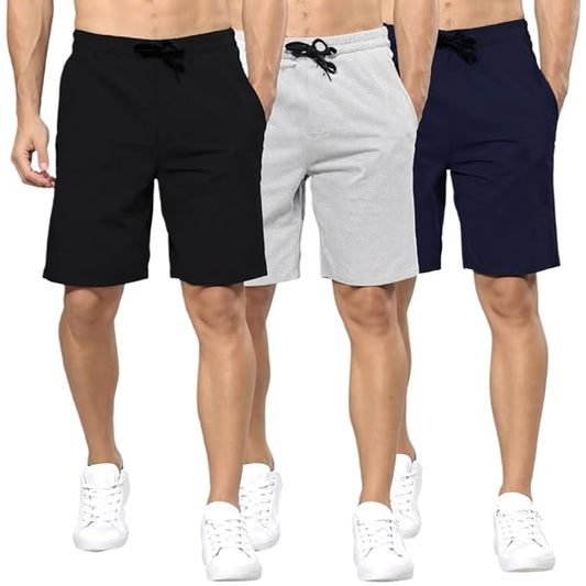 Men's Cotton Blend Everyday Shorts Pack of 3