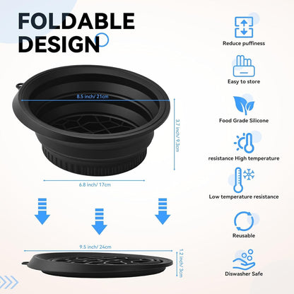 Silicone Collapsible Face Bowl With Ice Tray