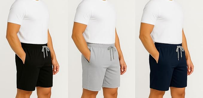 Men's Cotton Blend Everyday Shorts Pack of 3