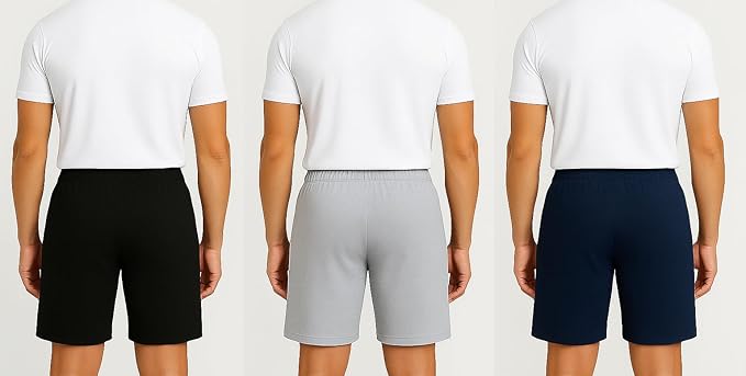 Men's Cotton Blend Everyday Shorts Pack of 3