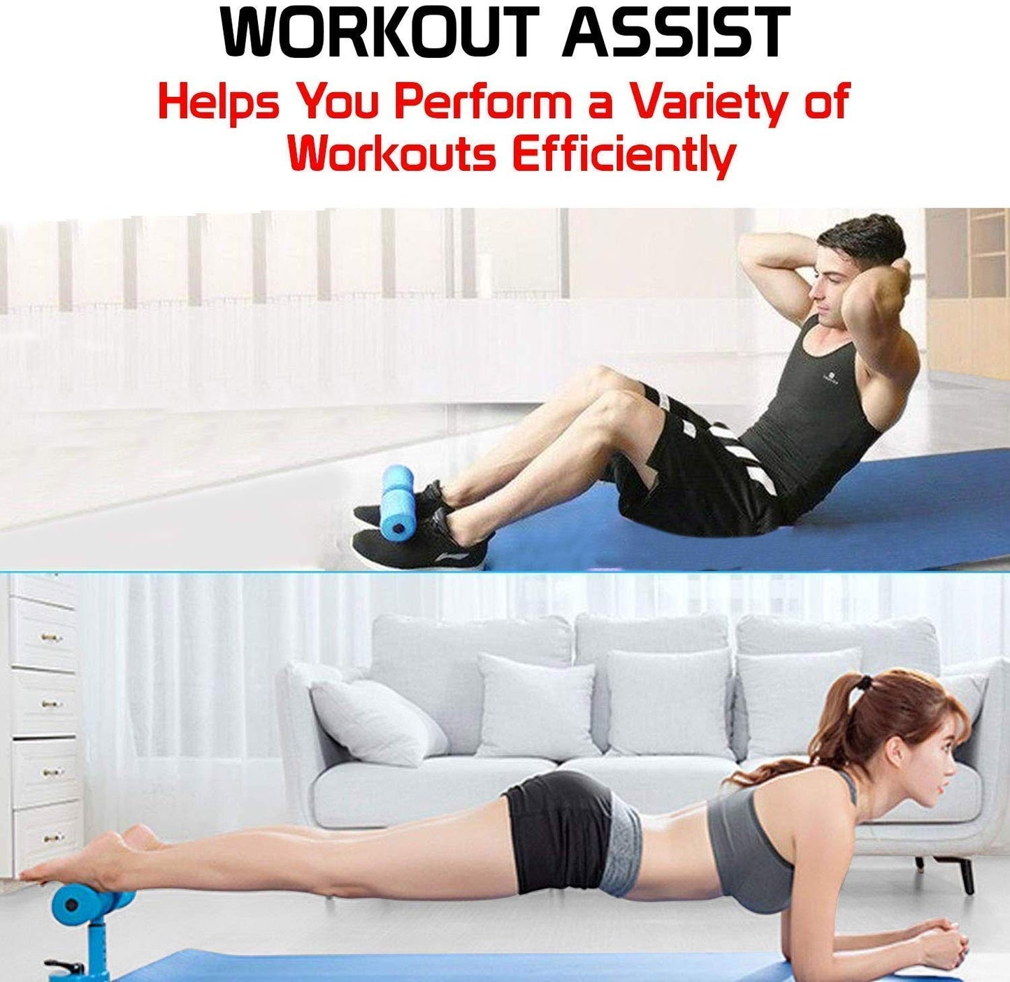 Sit-ups and Push-ups assistant (Multicolor)