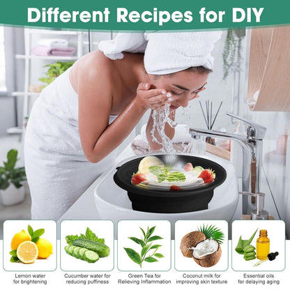 Silicone Collapsible Face Bowl With Ice Tray