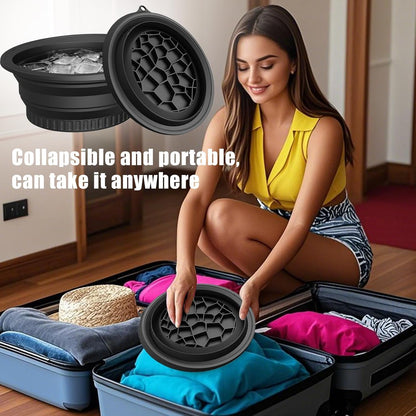 Silicone Collapsible Face Bowl With Ice Tray